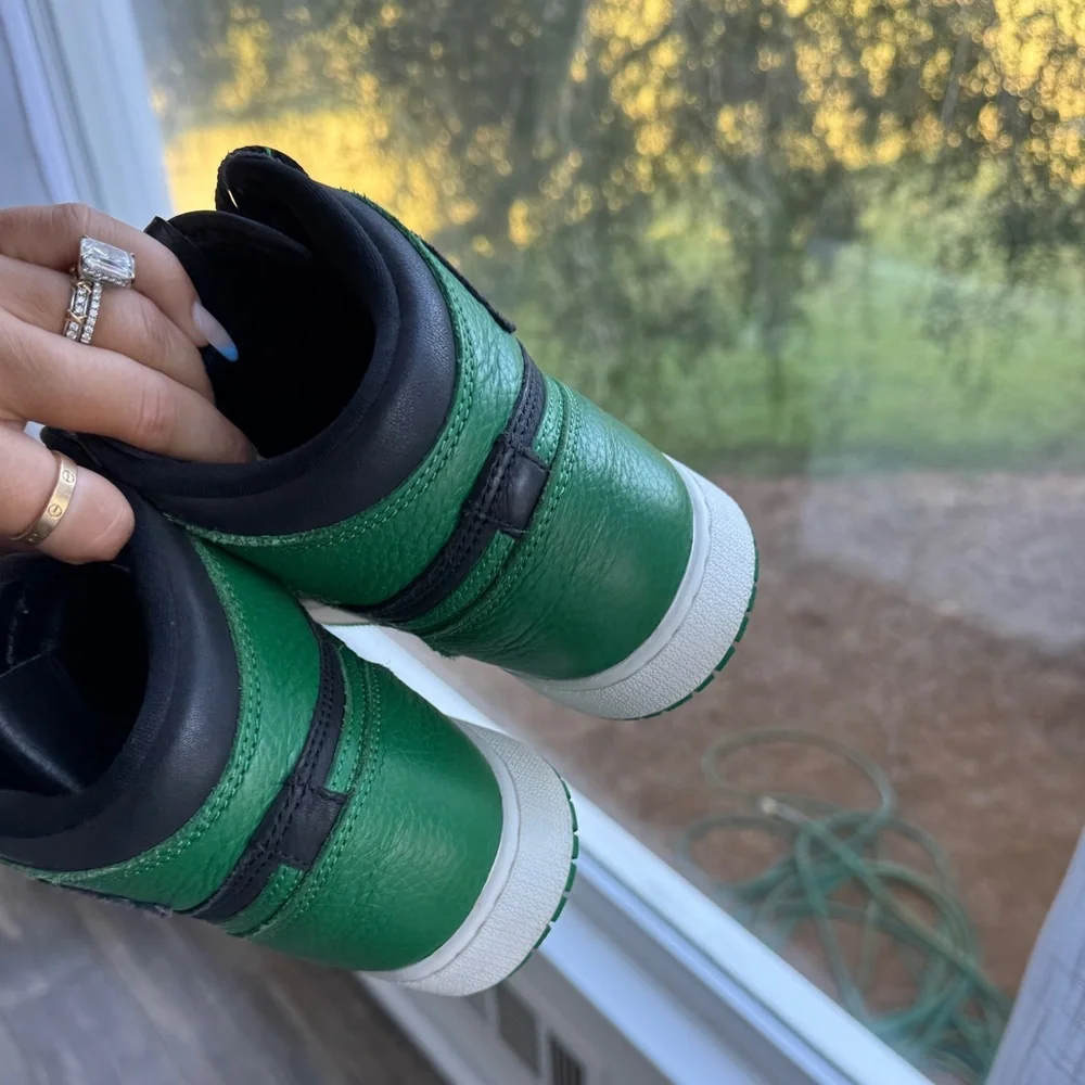 Jordan 1 retro high pine green black 6 7.5 - Picture 4 of 6